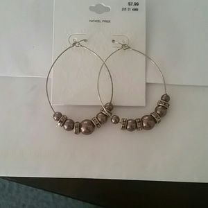 Large hoop earrings